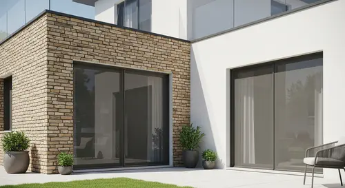 Yaşamkent Modern Konut Projeleri Geniş Balkon Kapısı Pileli Sineklik thumb
